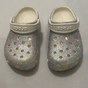 Little Girl Glitter Crocs